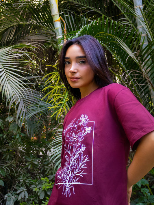 Burgundy Sam T-shirt