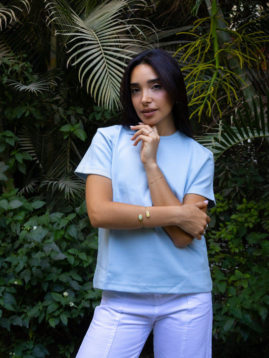 Baby Blue Lia T-shirt - PAVO Egypt