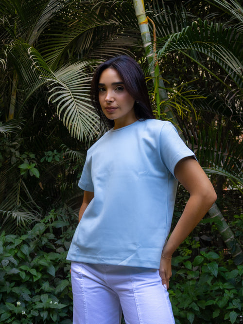 Baby Blue Lia T-shirt - PAVO Egypt
