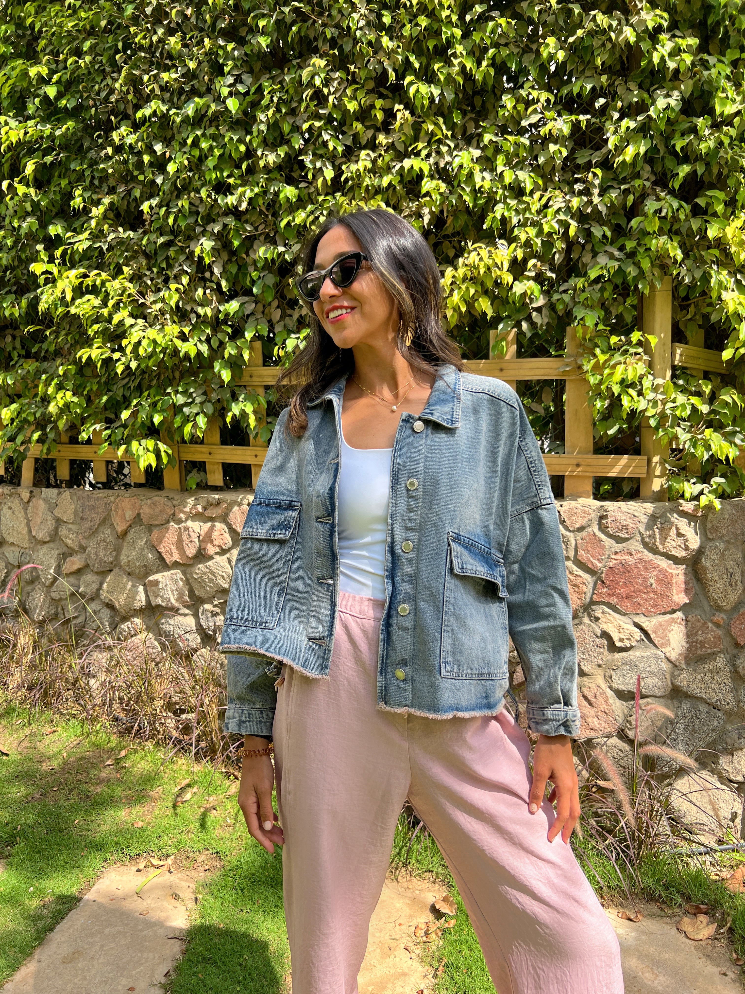 Grey Cropped Jacket - PAVO Egypt