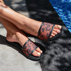 Black Leopard Slipper - PAVO Egypt