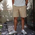 Beige Men Shorts - PAVO Egypt