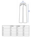 Blue Wide Leg jeans - PAVO Egypt