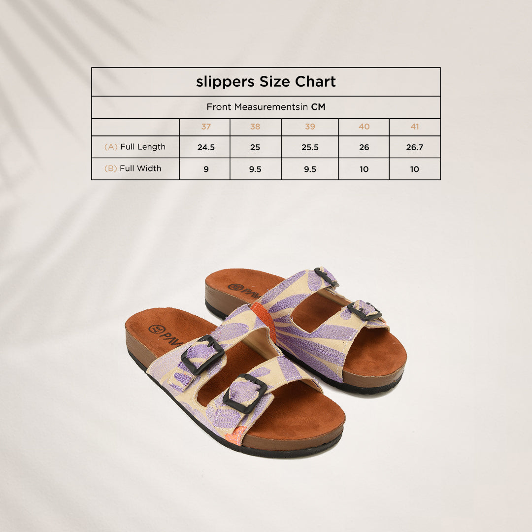 Slippers lilac sunflower - PAVO Egypt