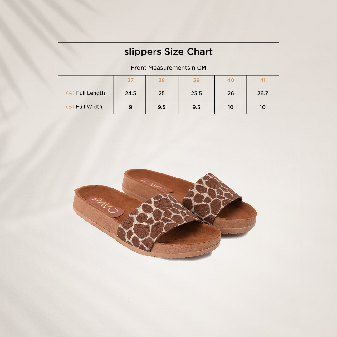 Giraffe Slippers -Code 5015