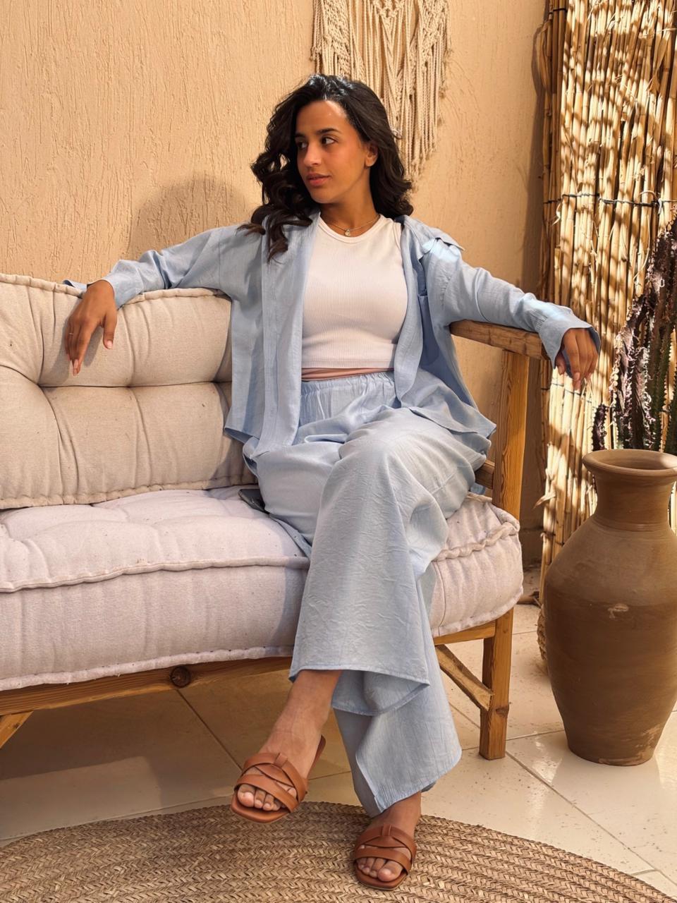 Azura Breeze Baby Blue Set ( 2 pieces ) - PAVO Egypt