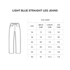 Light Blue straight leg jeans - PAVO Egypt