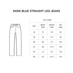 Dark Blue straight leg jeans - PAVO Egypt