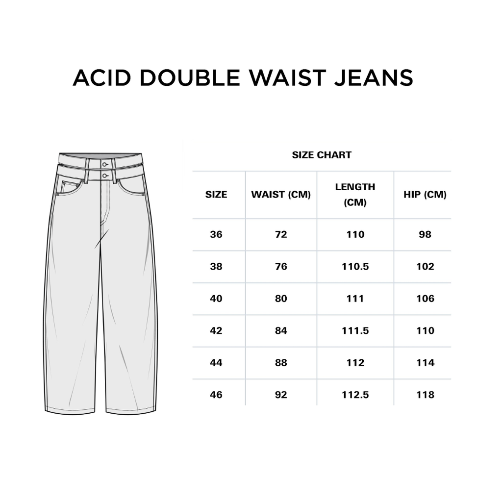 Double Waist Jeans - PAVO Egypt