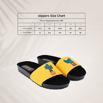 Slippers Cactus Yellow