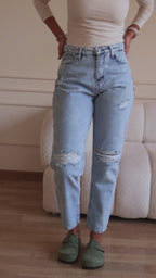 Acid Blue Ballon Jeans