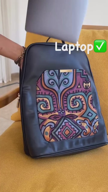 Laptop Backpack Mexican Black