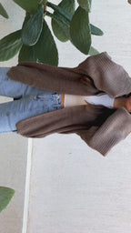 Grey oversized Cardigan