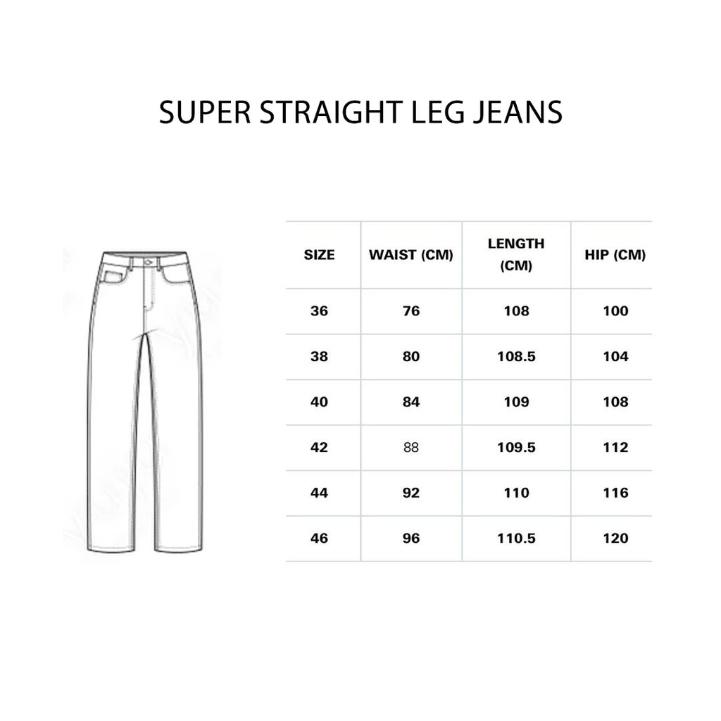 Blue Super Straight leg Jeans - PAVO Egypt