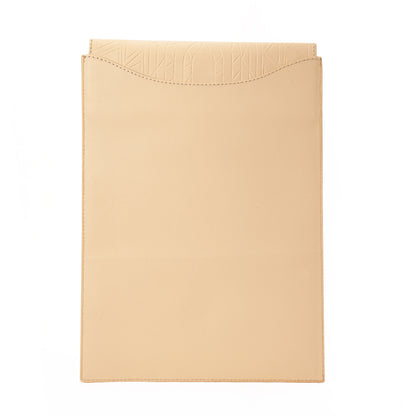 Beige engraving Laptop sleeve 15' - Code 419