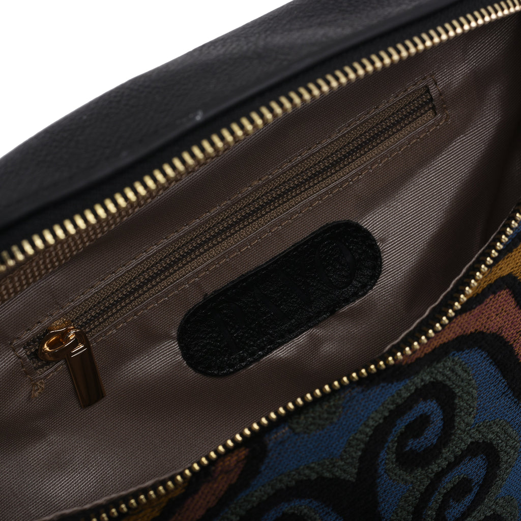 Fanny pack Black with Multi color pavoegypt