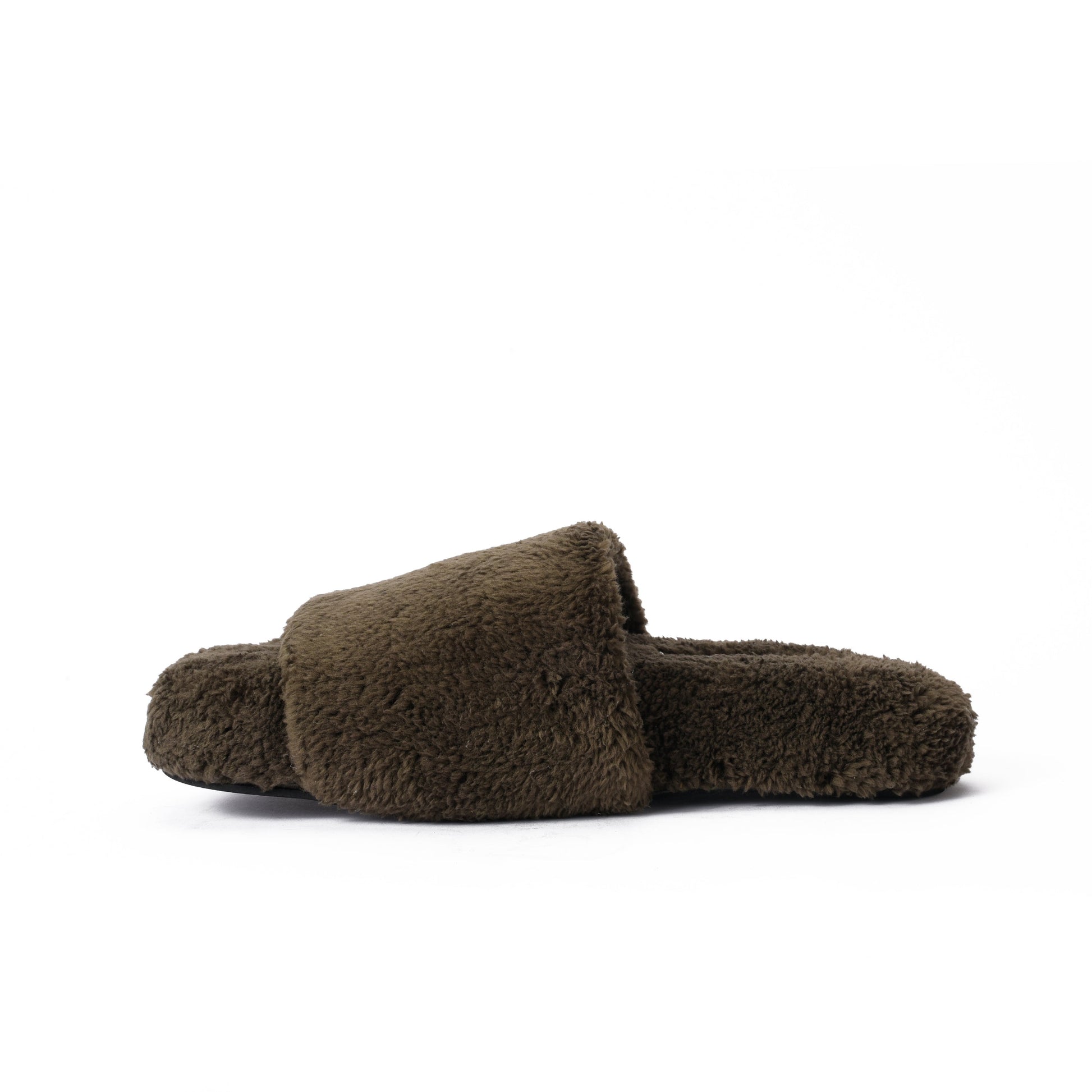Slipper Fur Olive pavoegypt