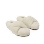 Slipper Fur Cross Off White pavoegypt