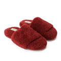 Slipper Fur Burgundy pavoegypt