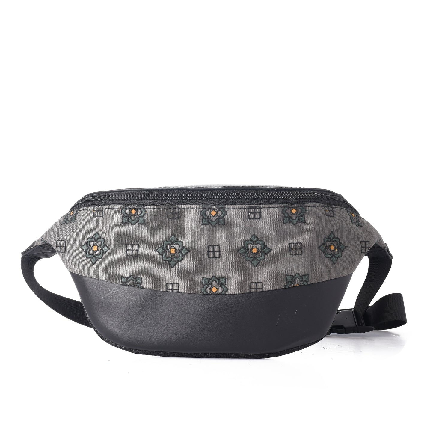 Fanny pack - Black with Olive Islamic pattern