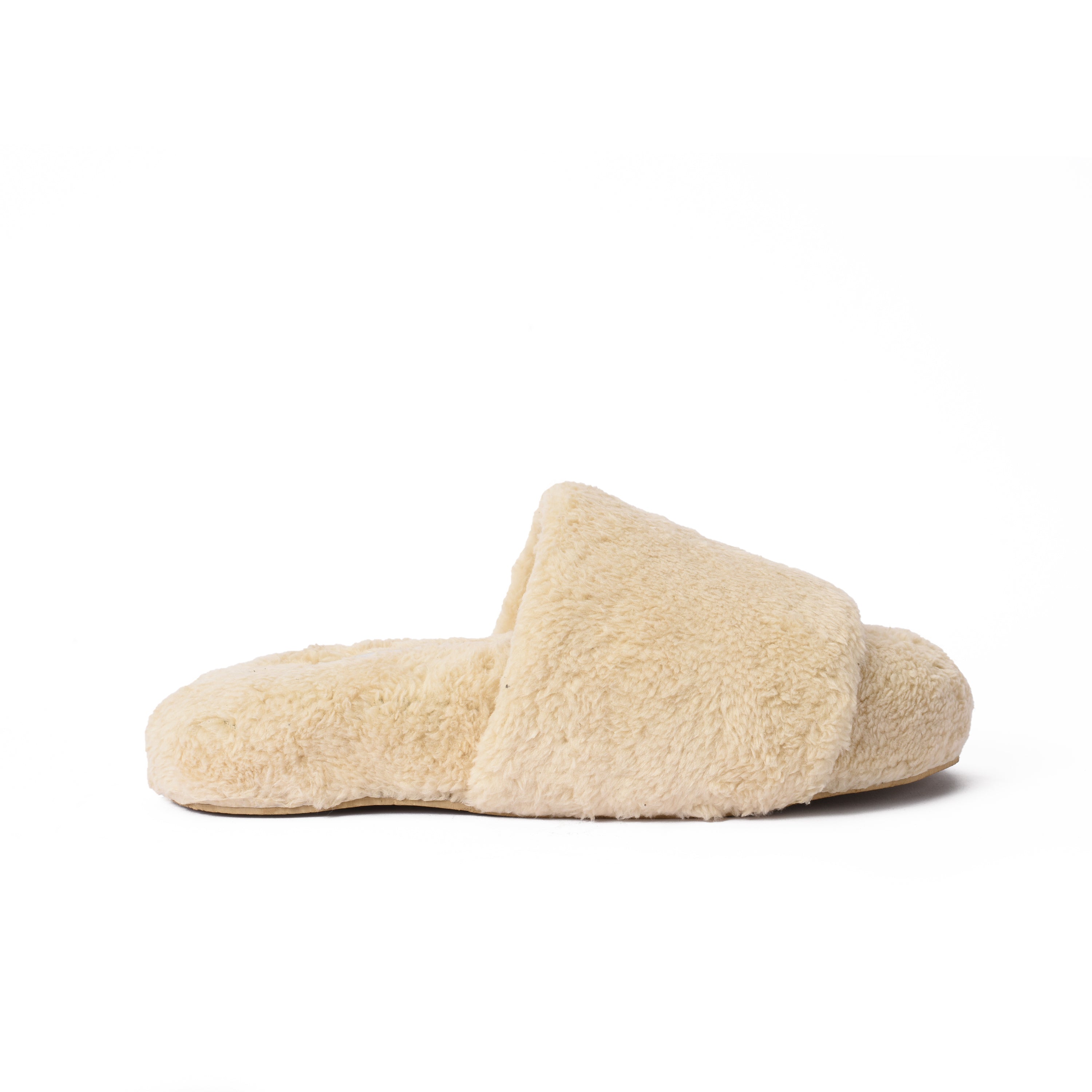 Slipper Fur Beige pavoegypt