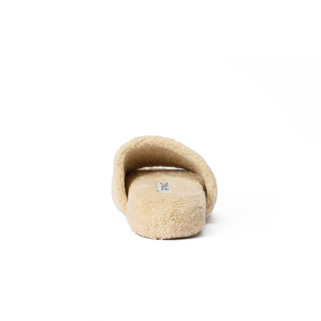 Slipper Fur Beige pavoegypt