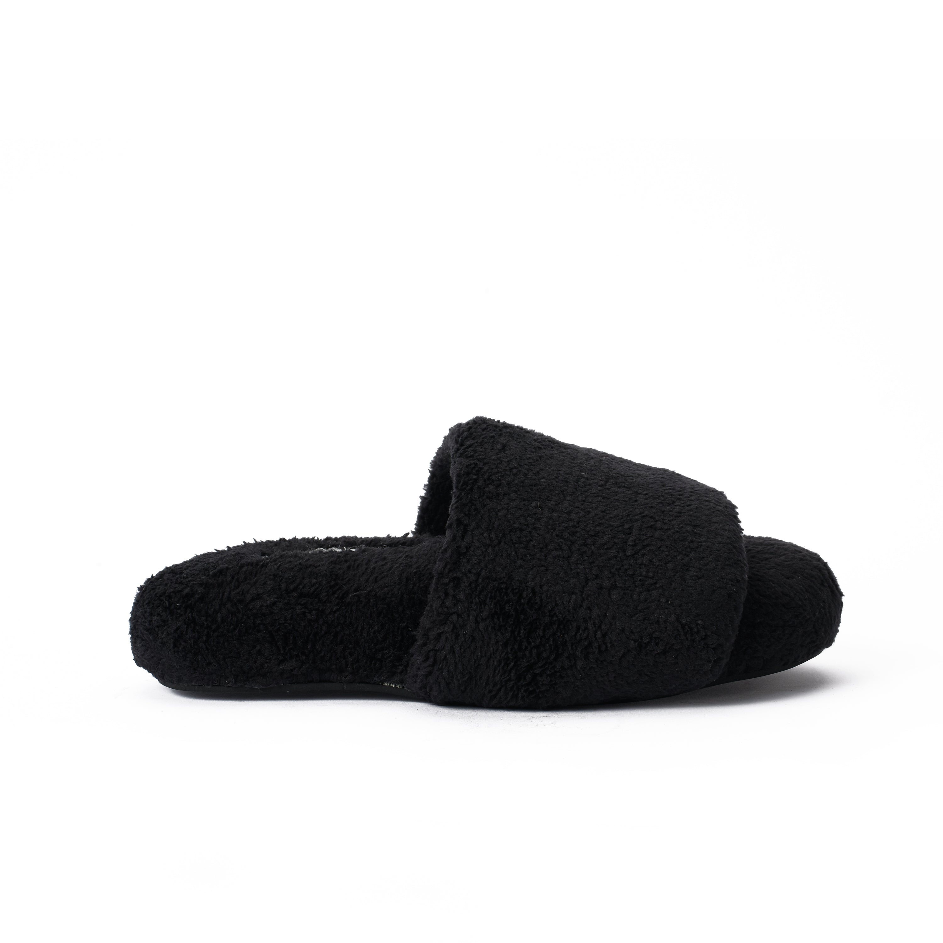 Slipper Fur Black pavoegypt