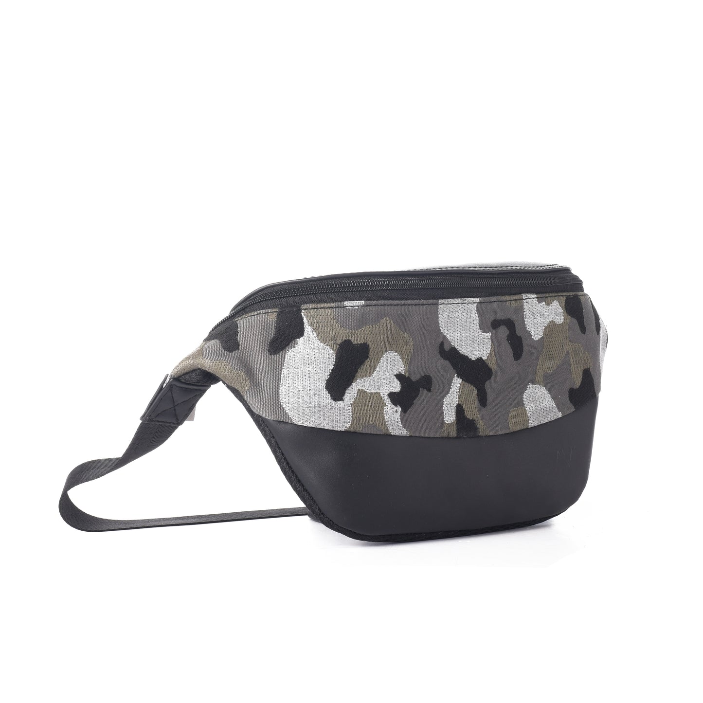 Fanny pack - Black with Olive Army pattern