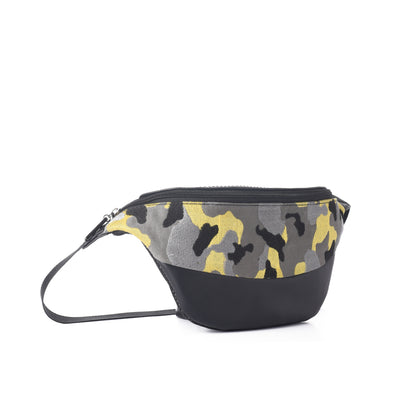 Fanny pack - Black with Yellow Army pattern