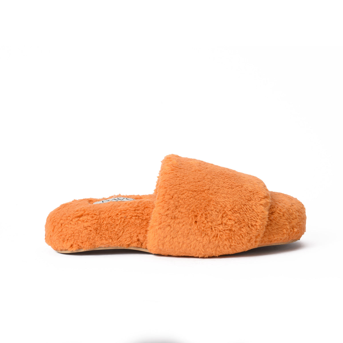 Orange fur slipper pavoegypt