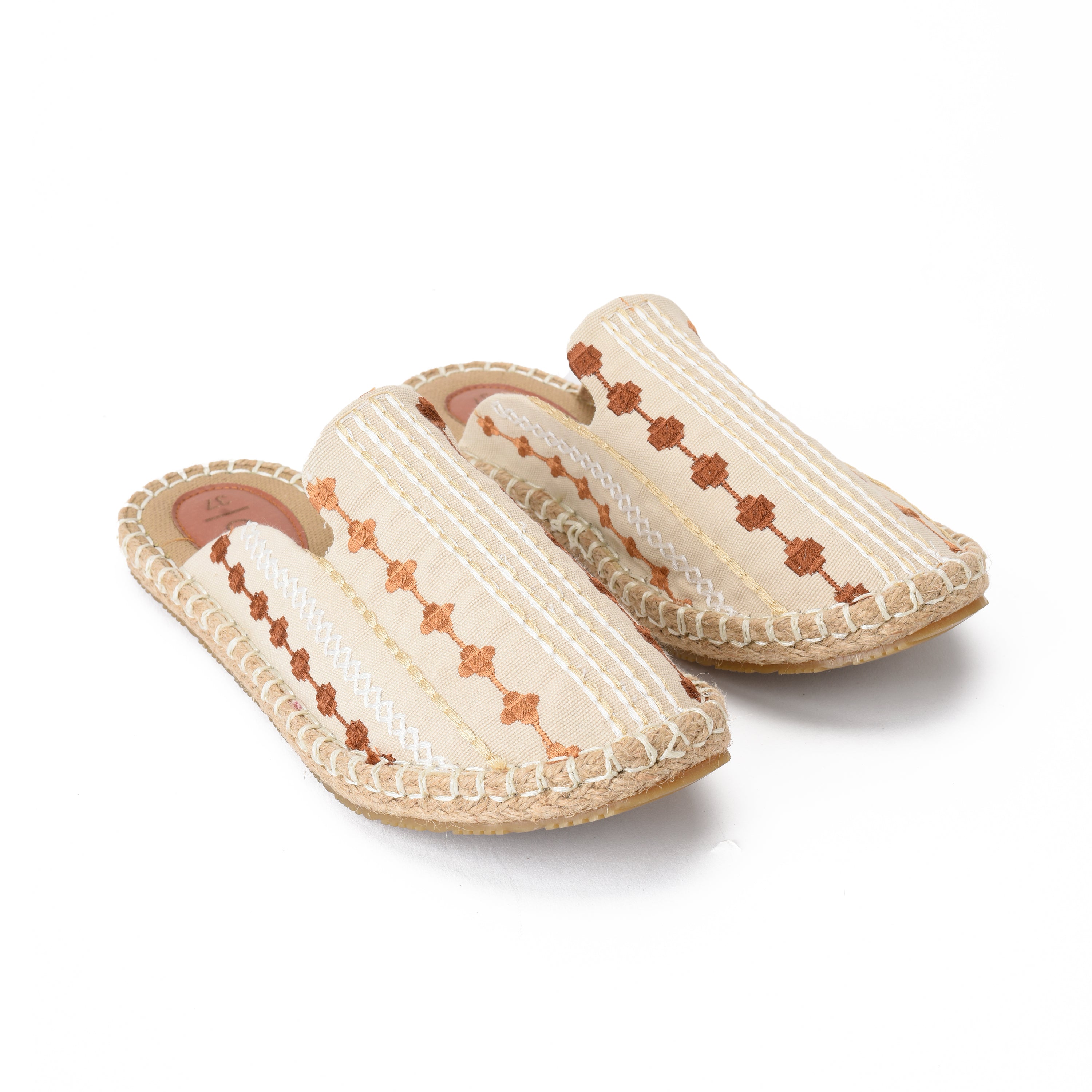 Beige Chains Mule - Code 536 Bypavo