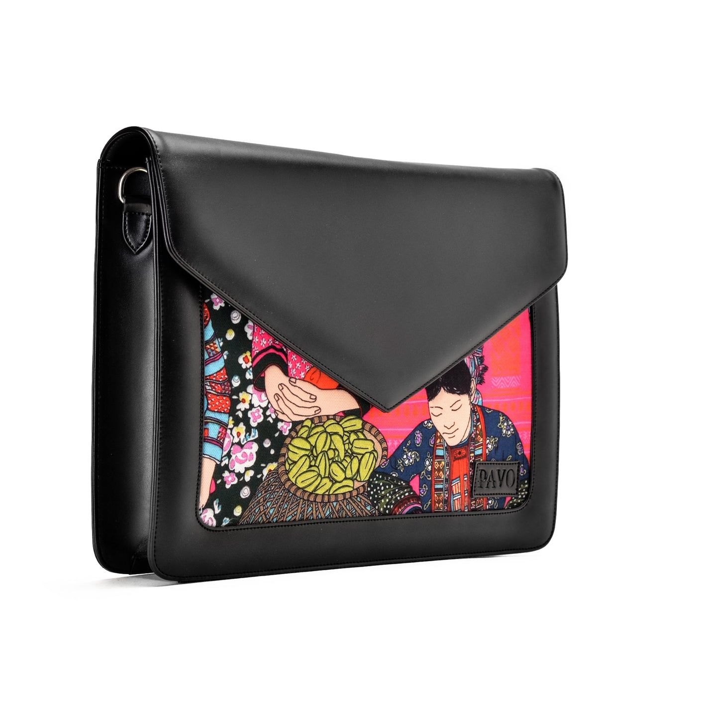 Laptop Bag/Sleeve Black with Multi color