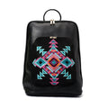 Laptop Black with Black embroideries fabric Backpack/Cross pavoegypt