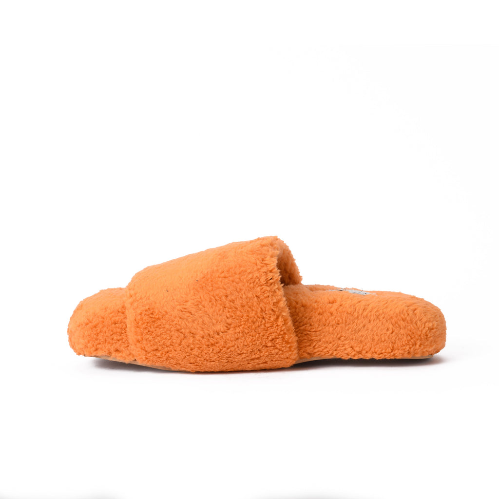 Orange fur slipper pavoegypt