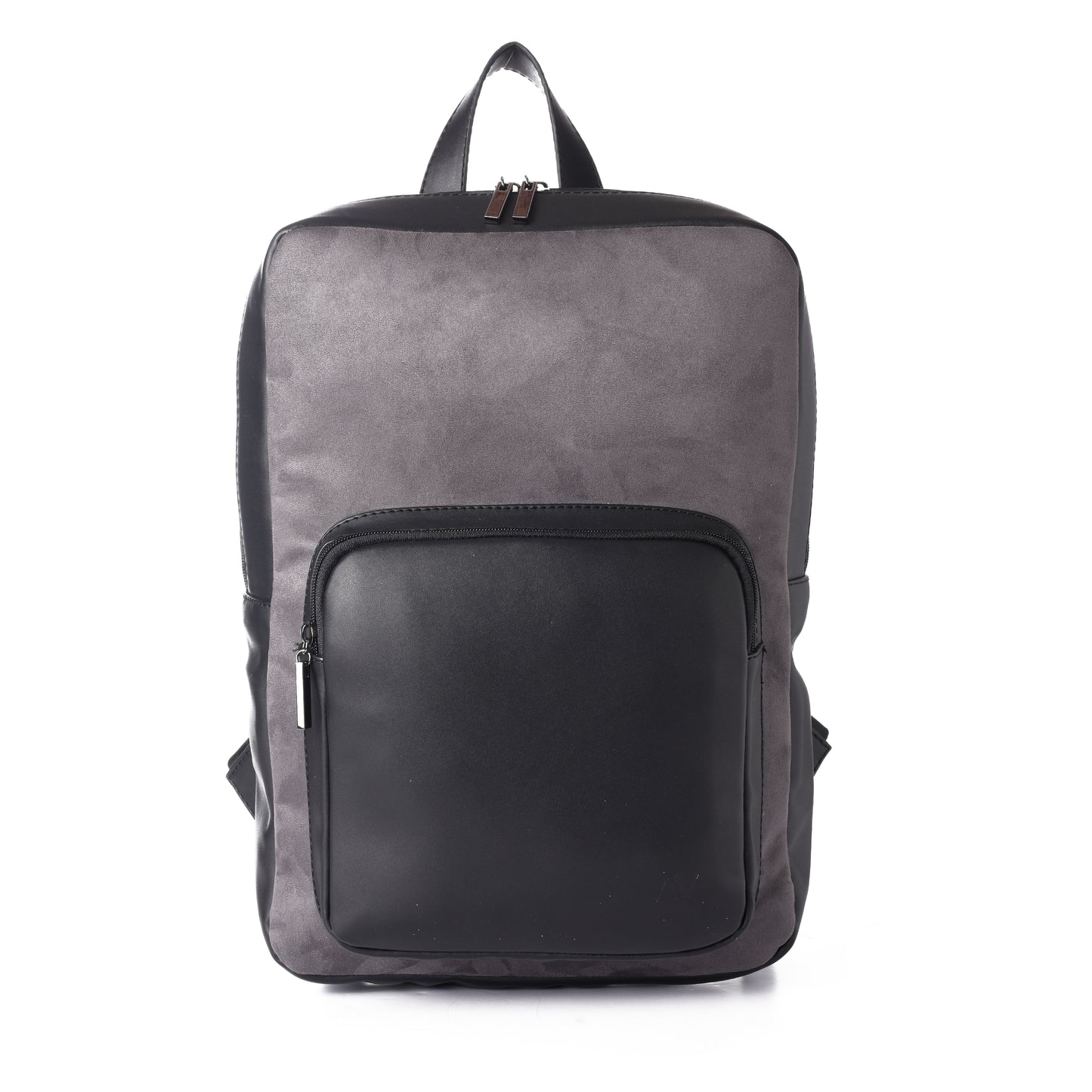 Laptop black with grey suede Backpack