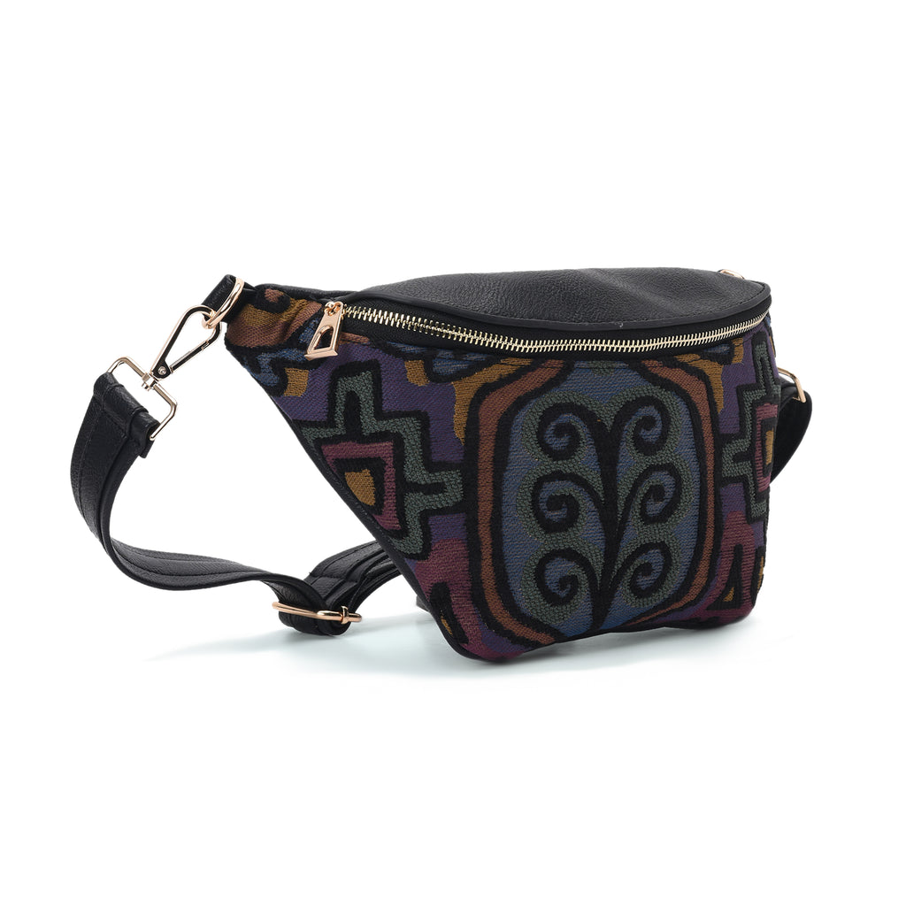 Fanny pack Black with Multi color - PAVO Egypt