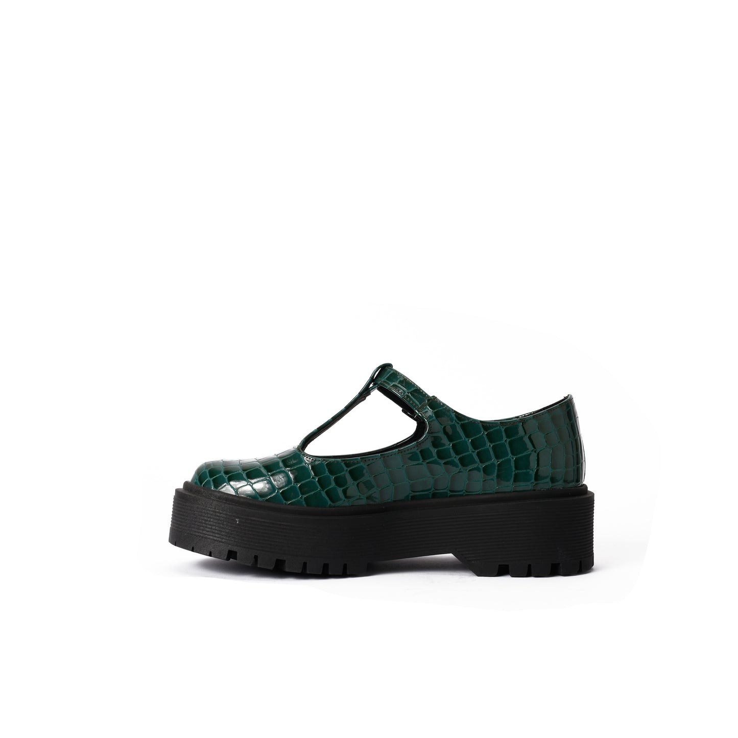 Olive Crocodile Shoe