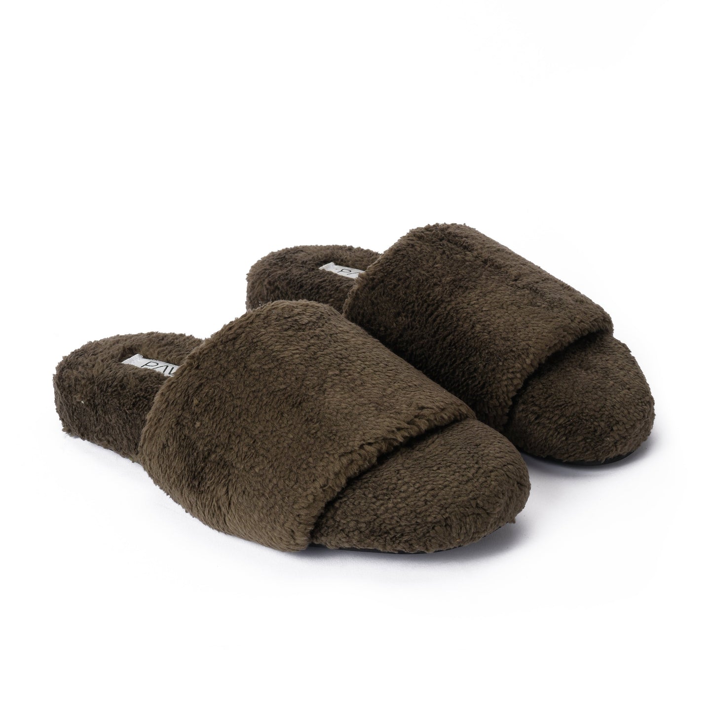 Slipper Fur Olive pavoegypt