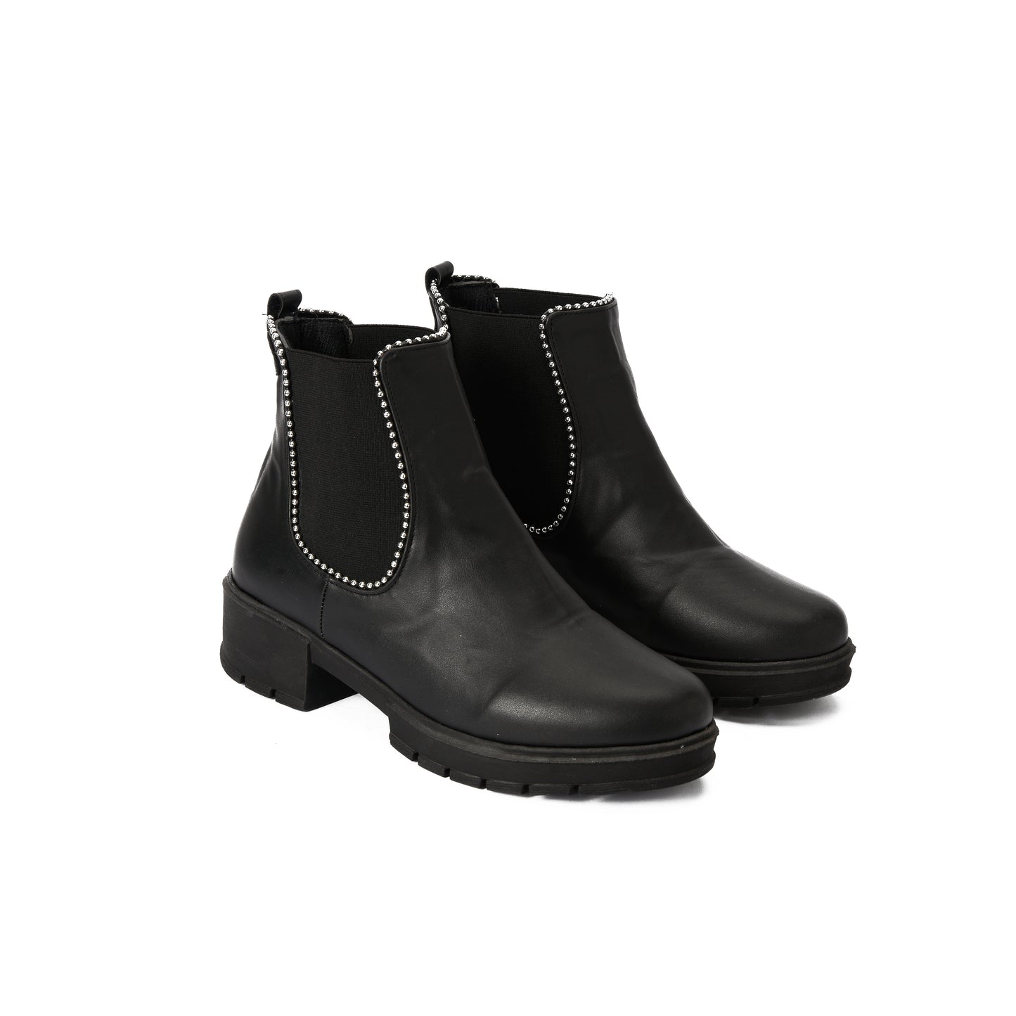 Black Studs Flake Boots