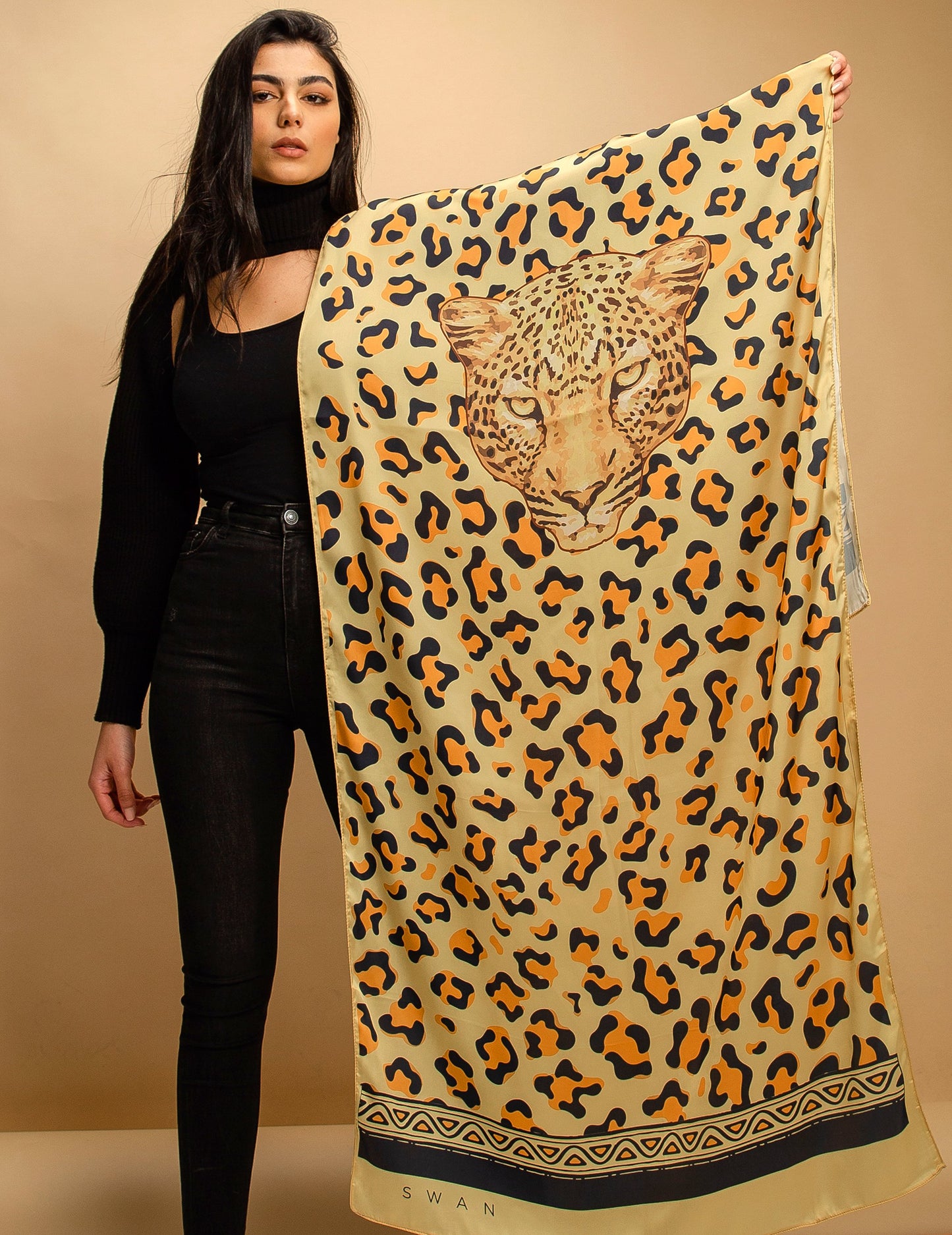 Scarf African Leopard