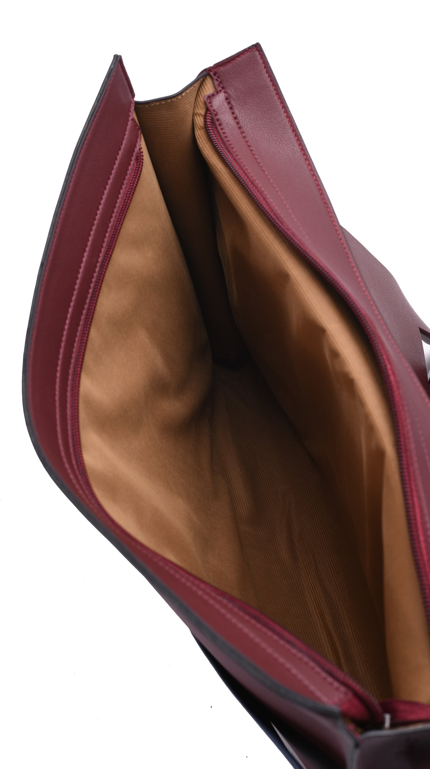 Burgundy laptop sleeve/leather Classeur - Code 600