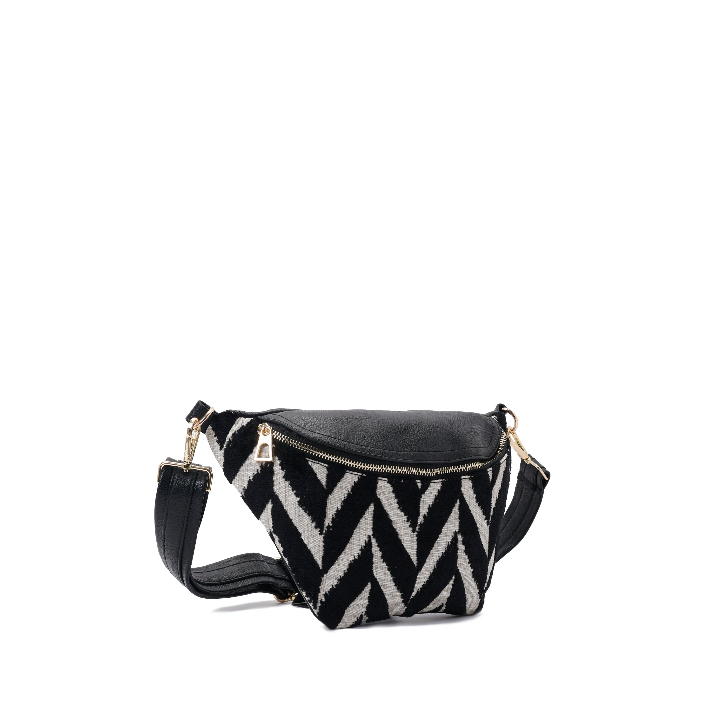 Fanny pack Black and White Color pavoegypt