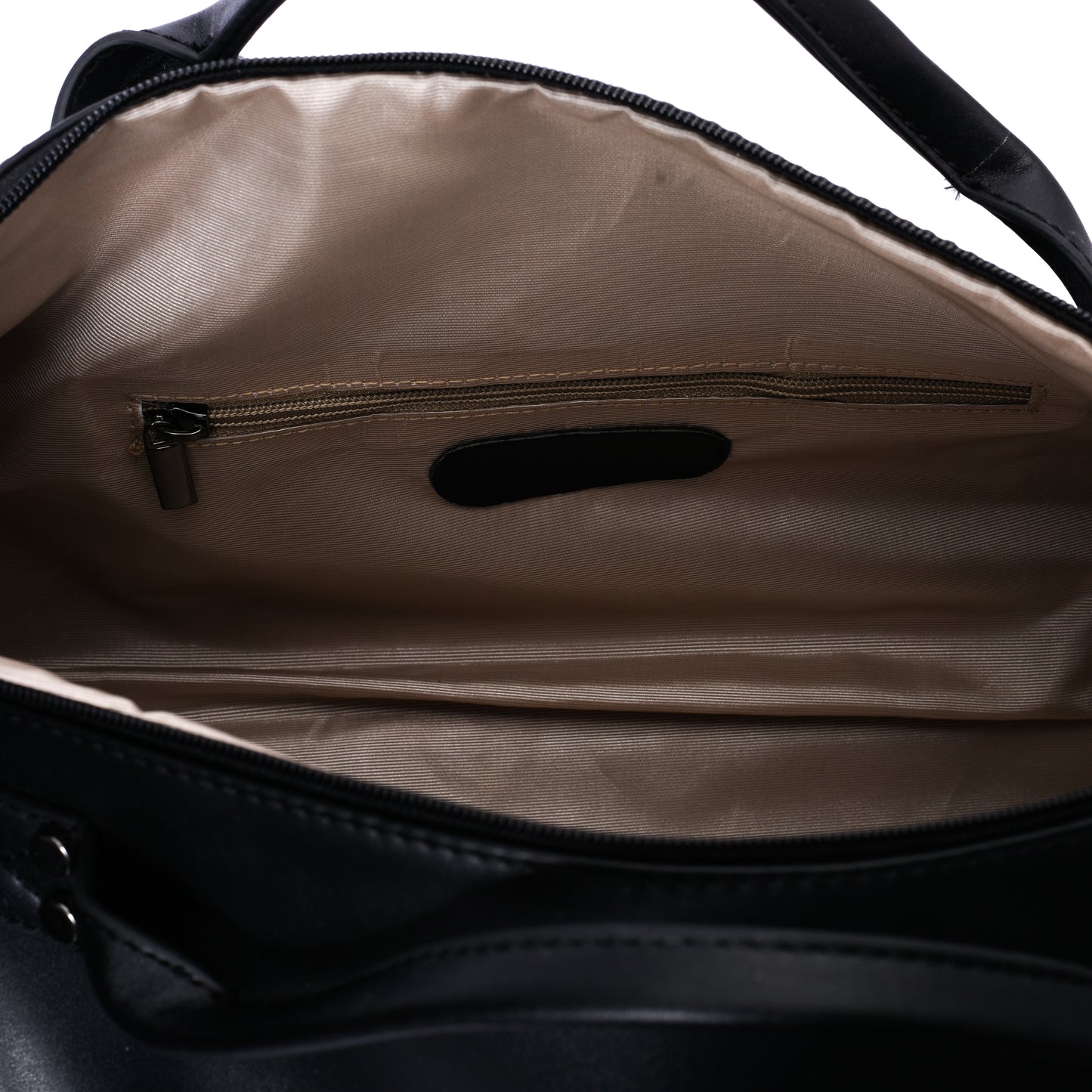 Backpack Duffle Black leather -311