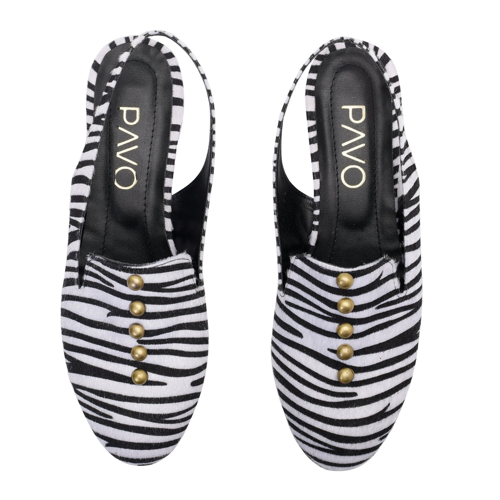 Espadrilles Sira with Black and white Bypavo