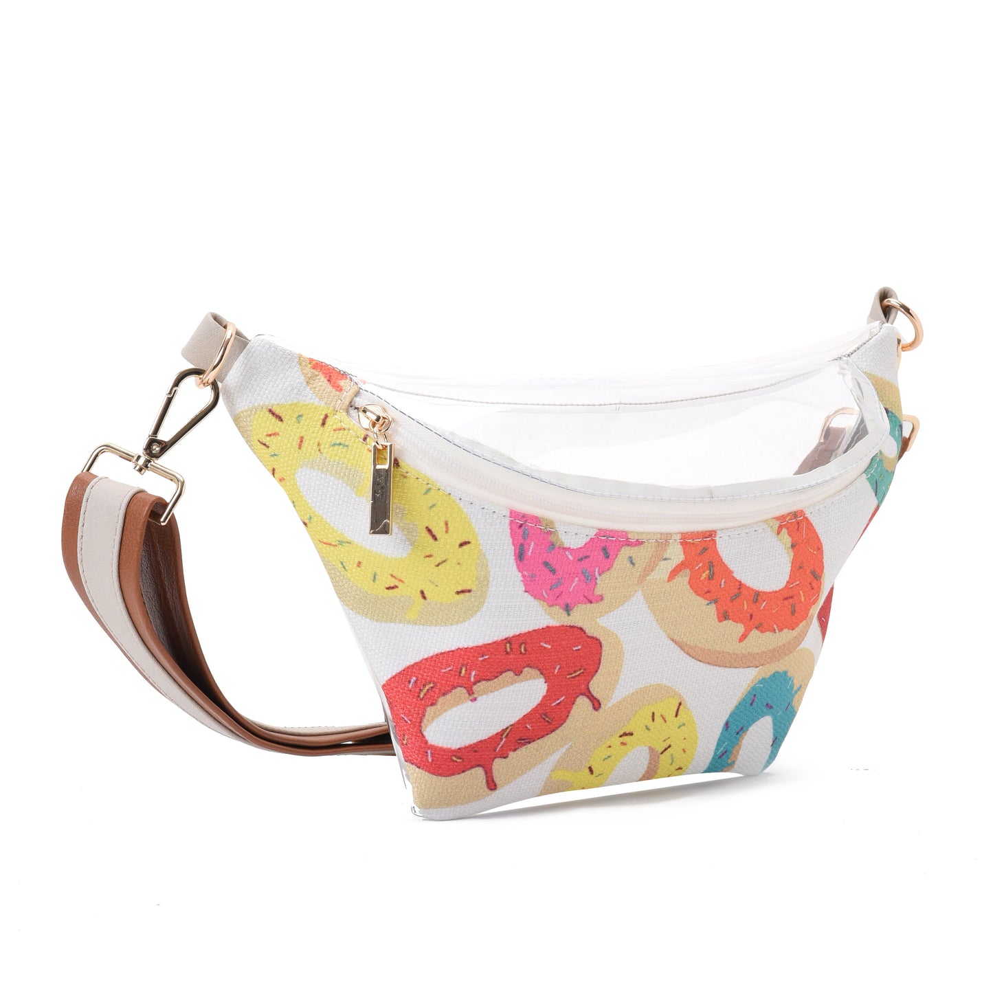 Fanny Beach bag with Donuts Fabric-3004