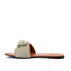 Bow pistachio Slippers -Code 6011 pavoegypt
