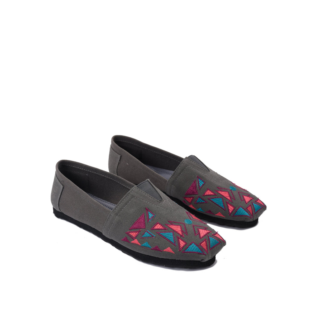Espadrilles Geometric Grey Bypavo
