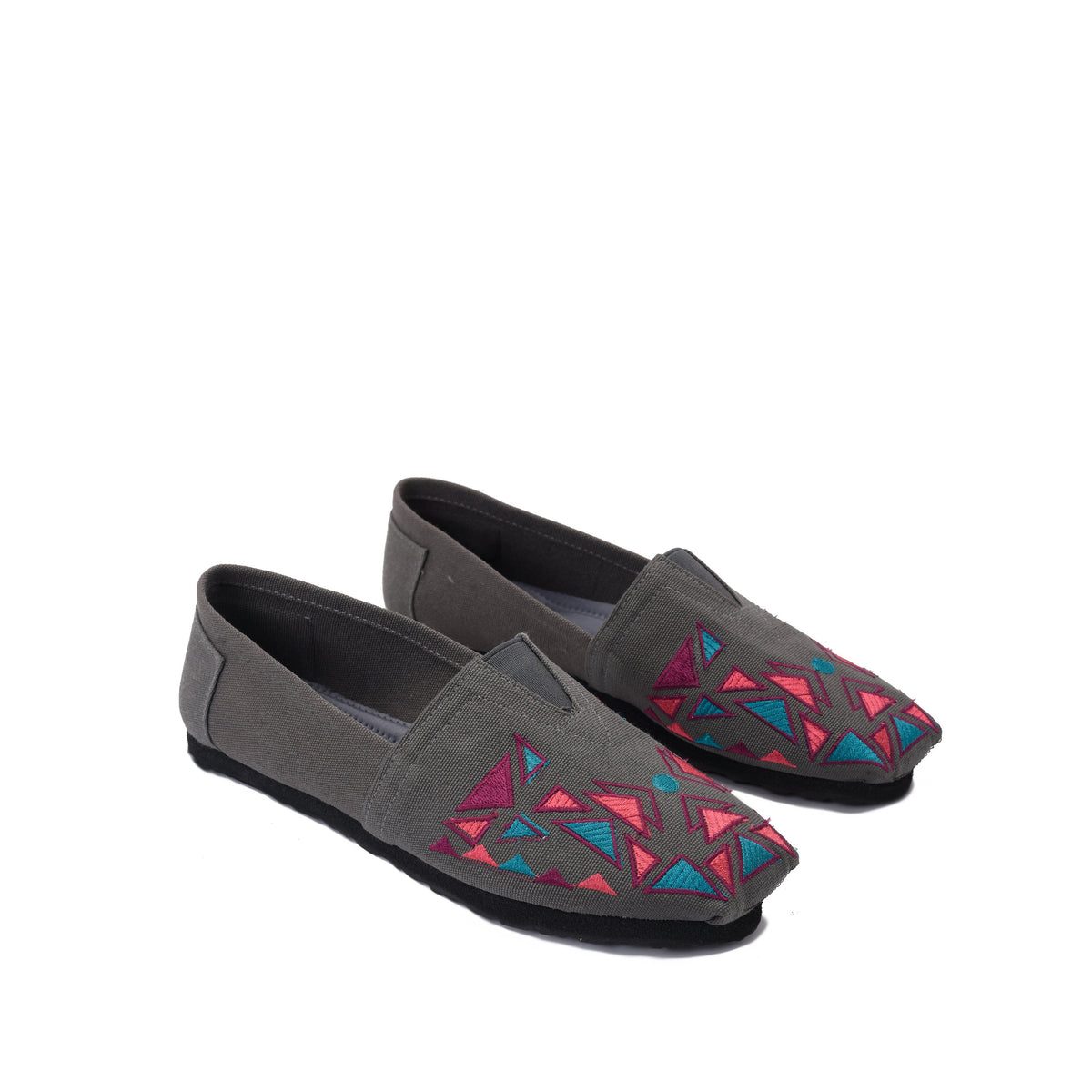 Espadrilles Geometric Grey Bypavo