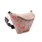 Fanny pack Indian Beige with Flowery - PAVO Egypt