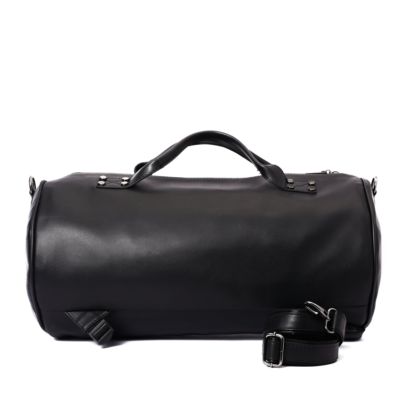 Backpack Duffle Black leather -311